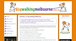 Desktop Screenshot of dogwalkingmelbourne.com.au