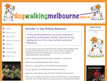 Tablet Screenshot of dogwalkingmelbourne.com.au
